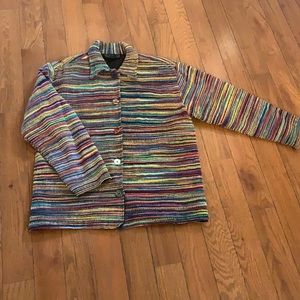 Ladies multi color boho jacket